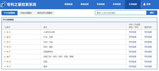 专利之星检索系统